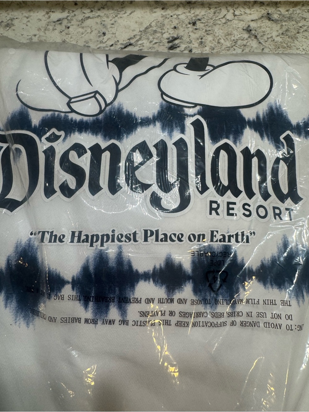 Disney White & Navy Tie-Dye Mickey Mouse Spirit Jersey. Size XXL. NWT - Picture 7 of 7